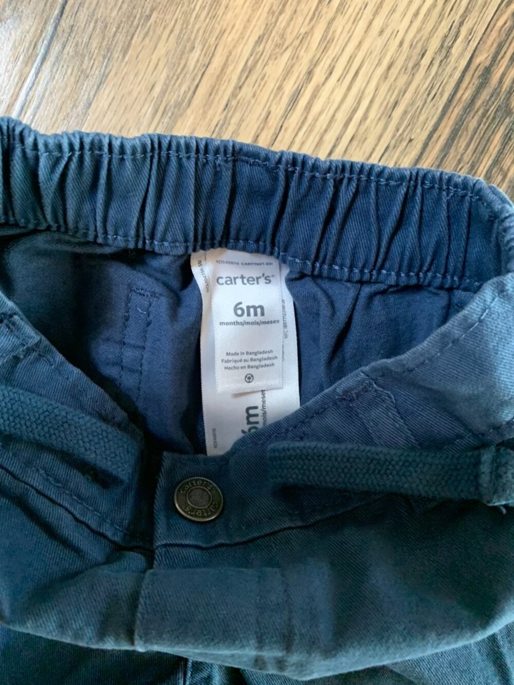 Boys size 6 months Carter's Blue Pants (2 pairs) and Red Shorts Jumper One-Piece - Picture 4 of 10
